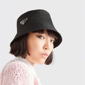 Black prada bucket hat